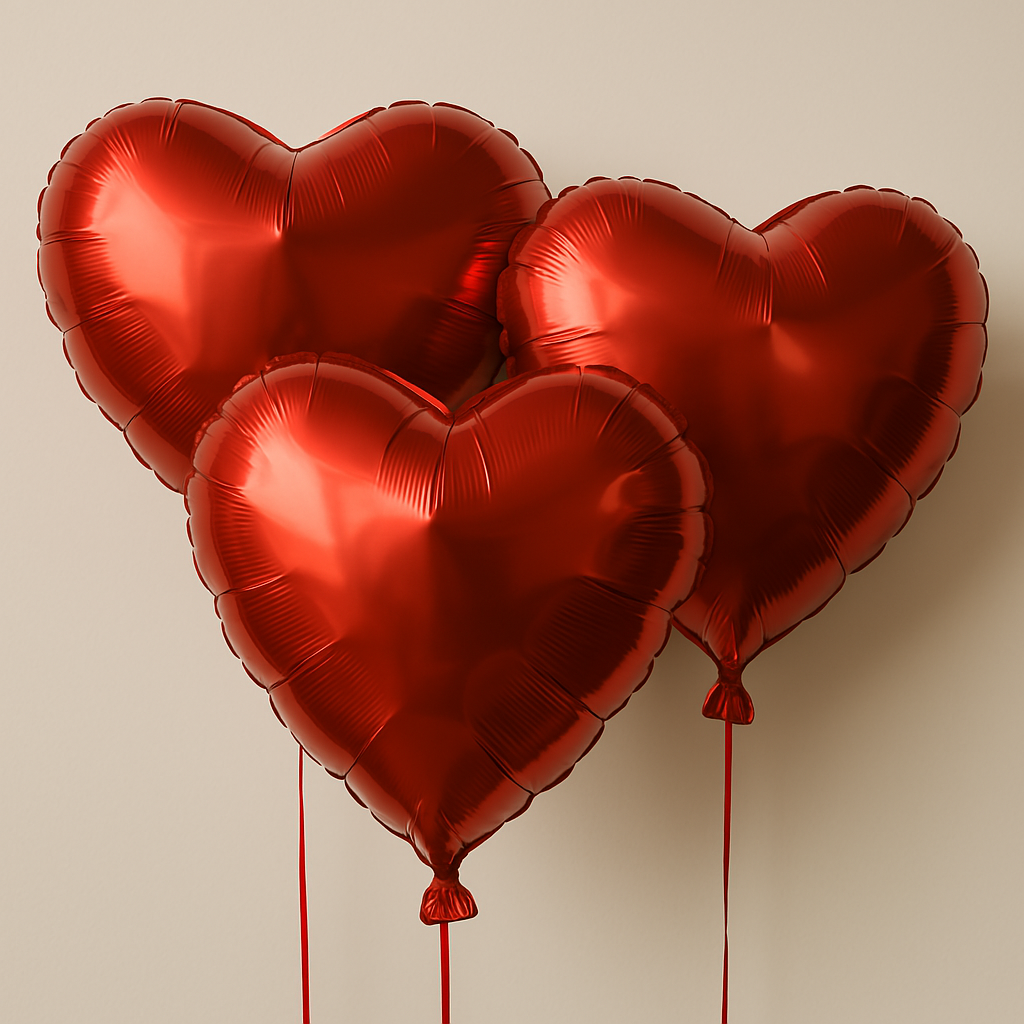 Ballon cœur rouge métallisé – Un symbole d’amour parfait
