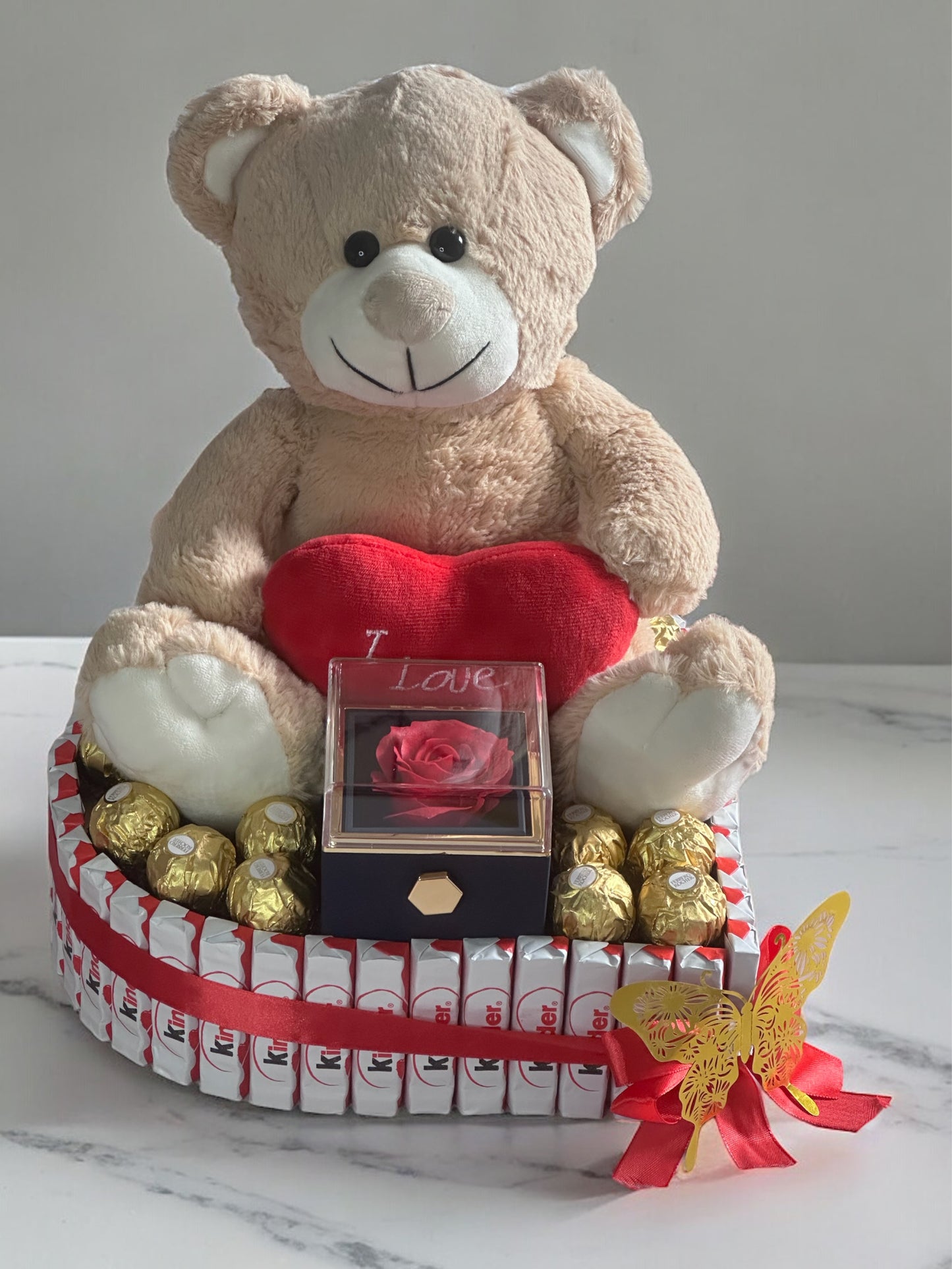 Cœur de chocolat avec nounours