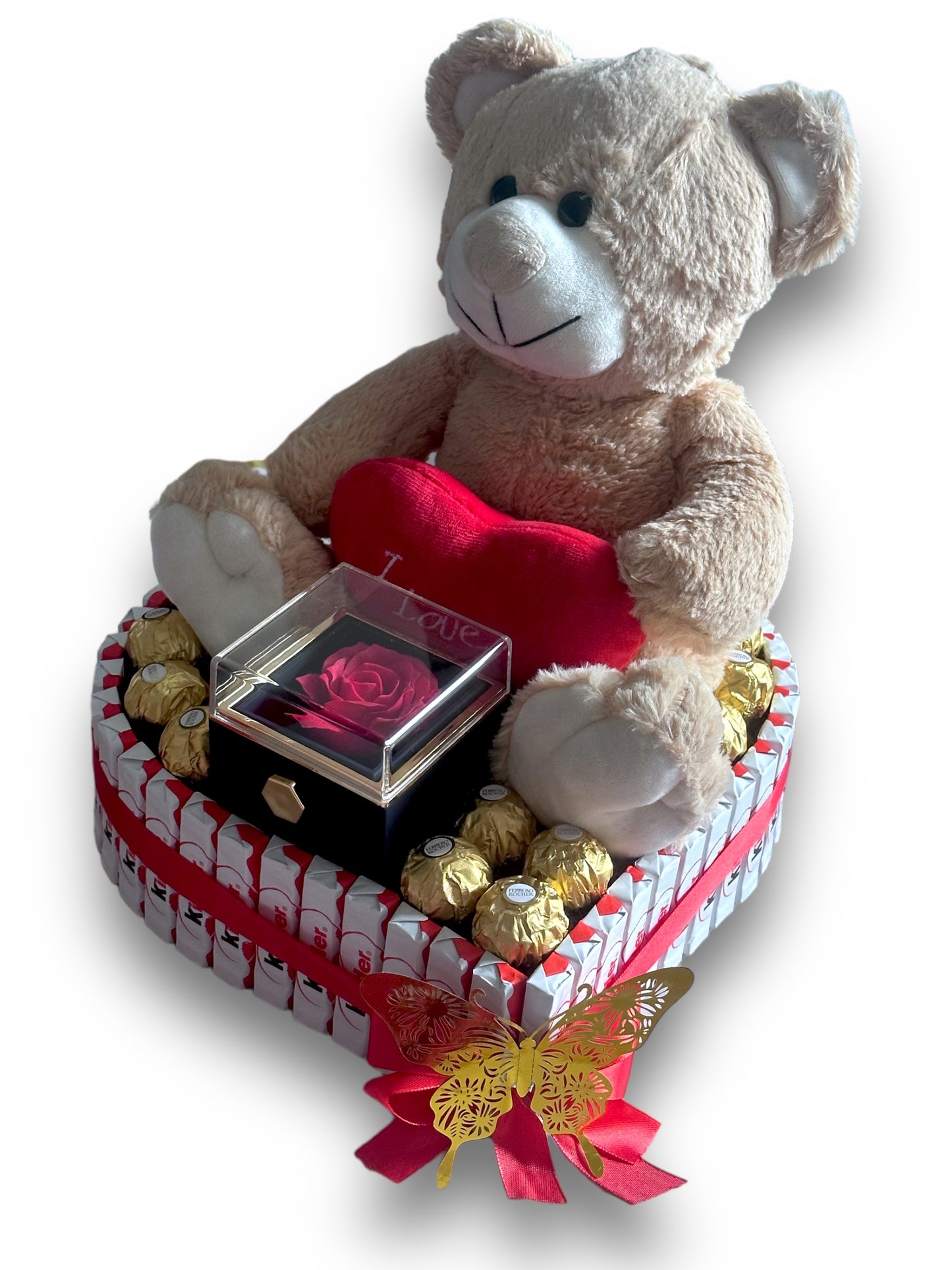 Cœur de chocolat avec nounours
