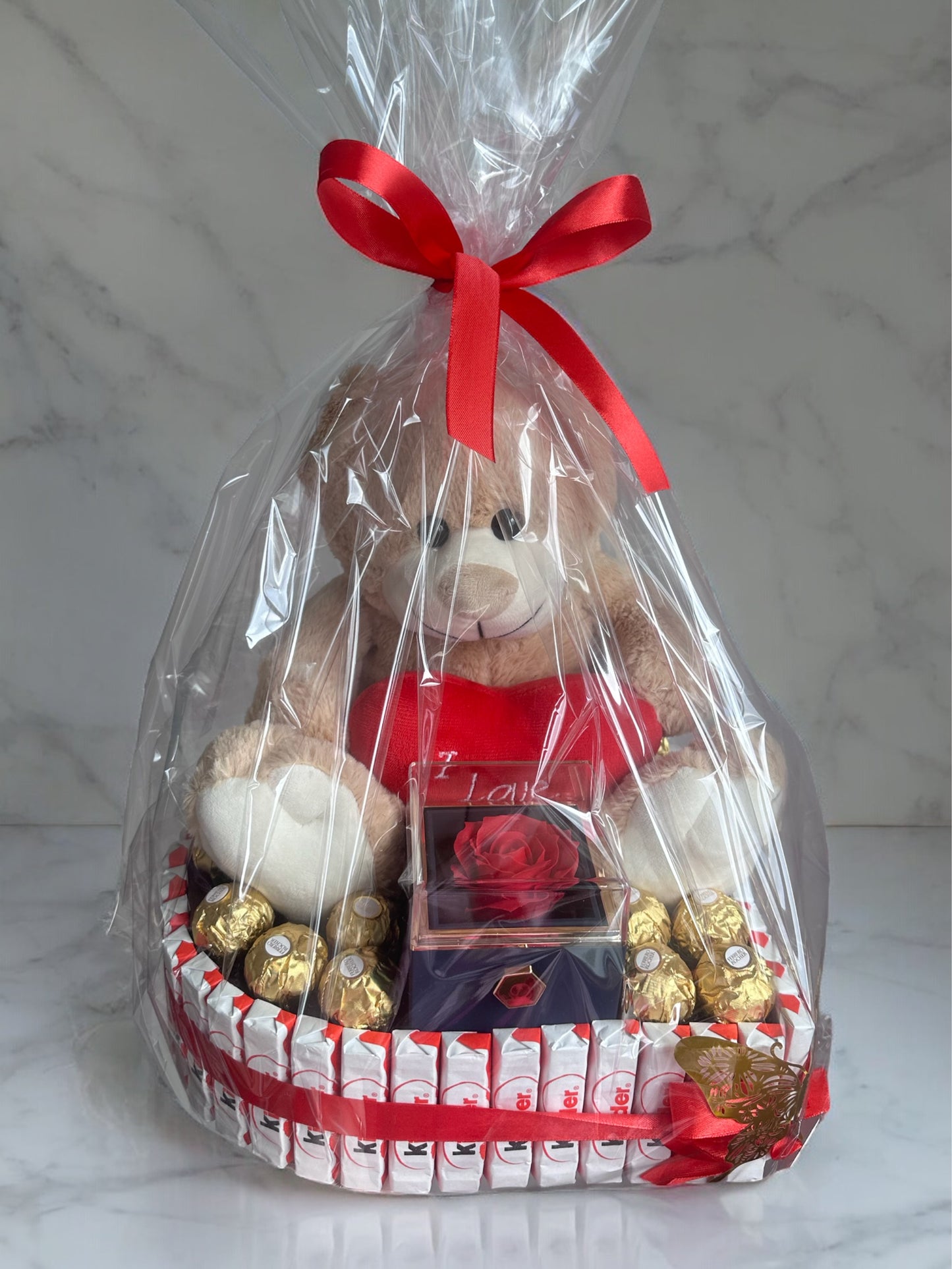 Cœur de chocolat avec nounours