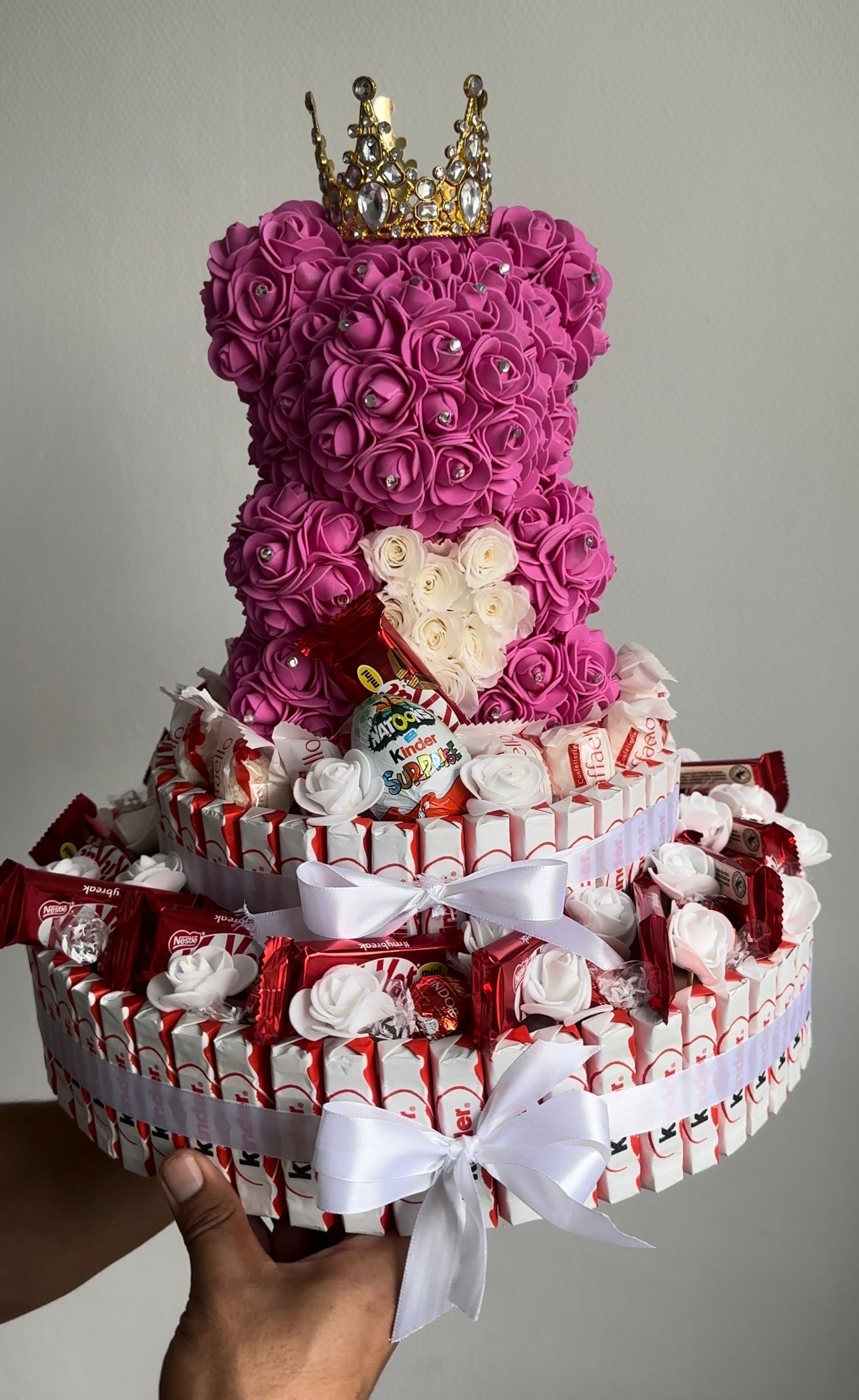 Box chocolat / ourson de roses