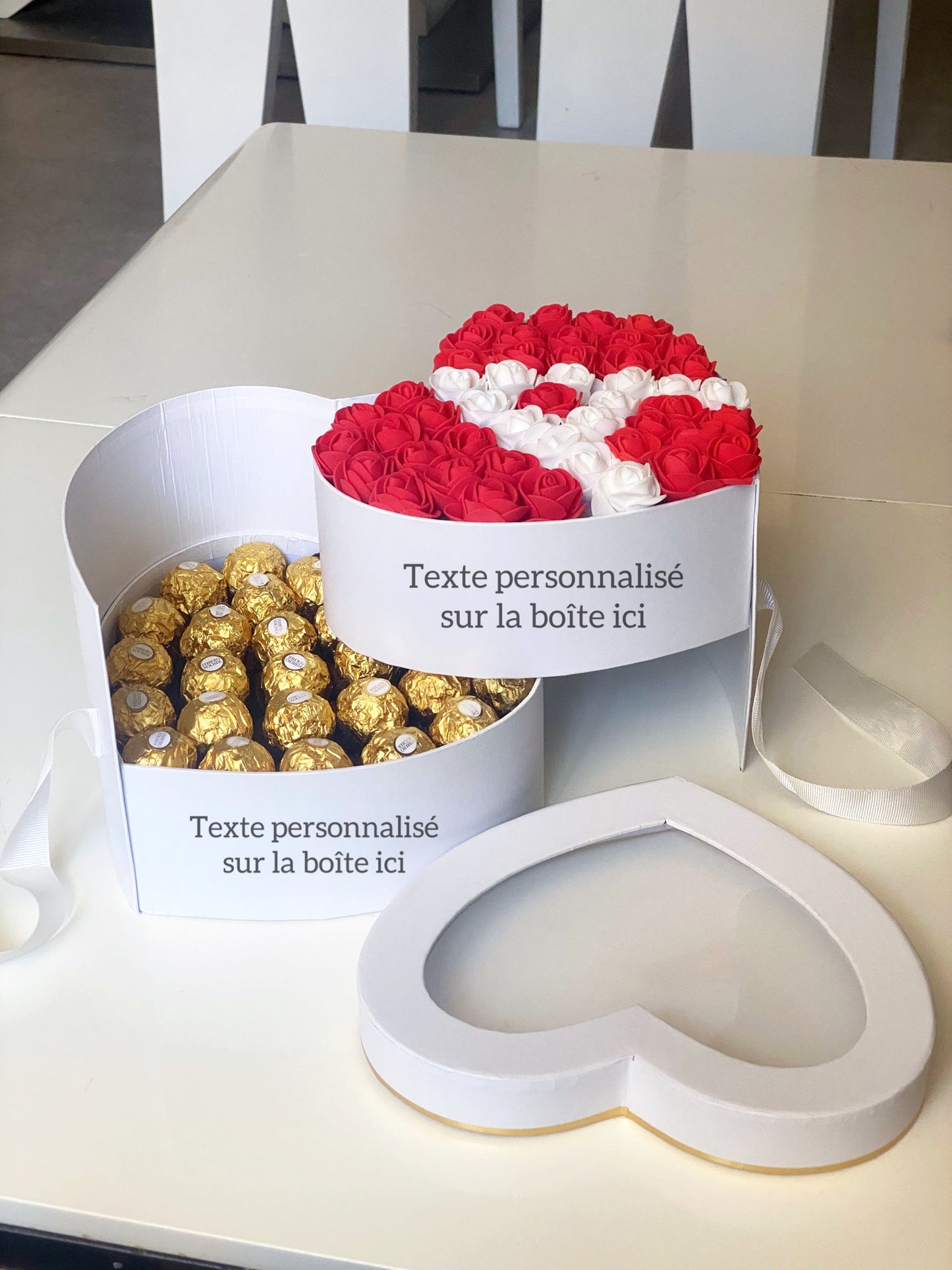 Bouquet roses artificielles • PERSONNALISÉ •