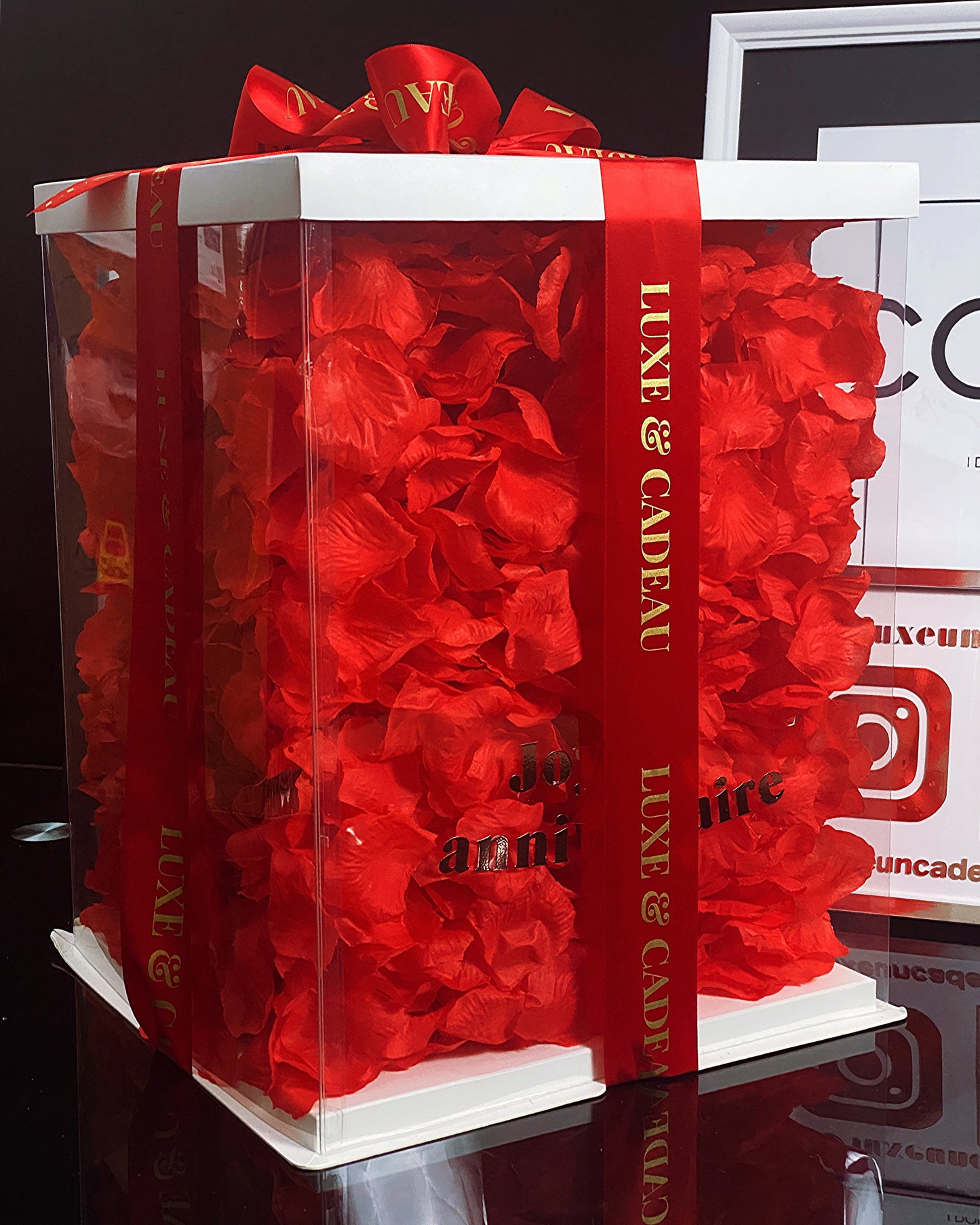 Ours en roses 40 cm Bordeaux