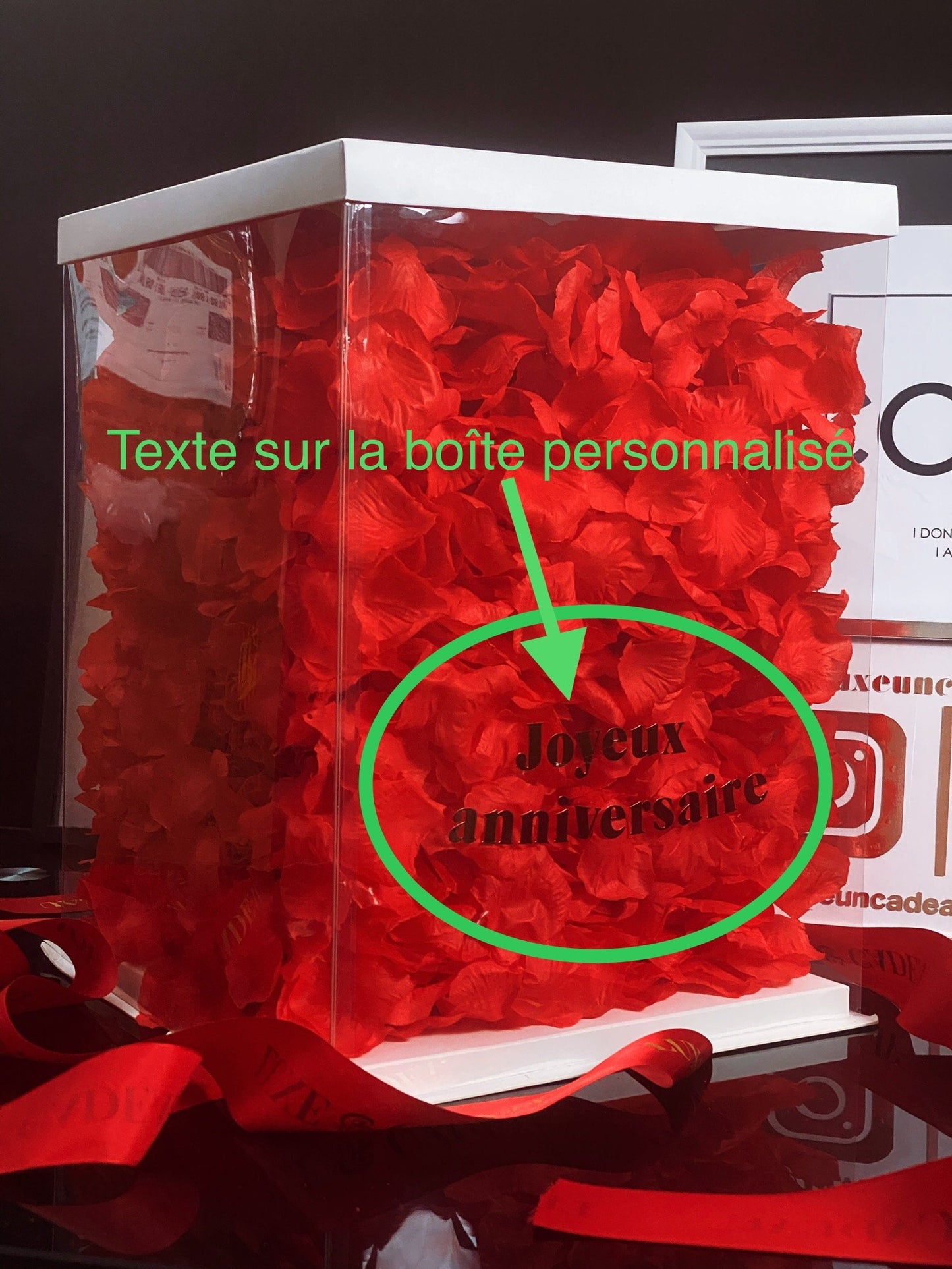 Ours en roses Rouge 40 cm