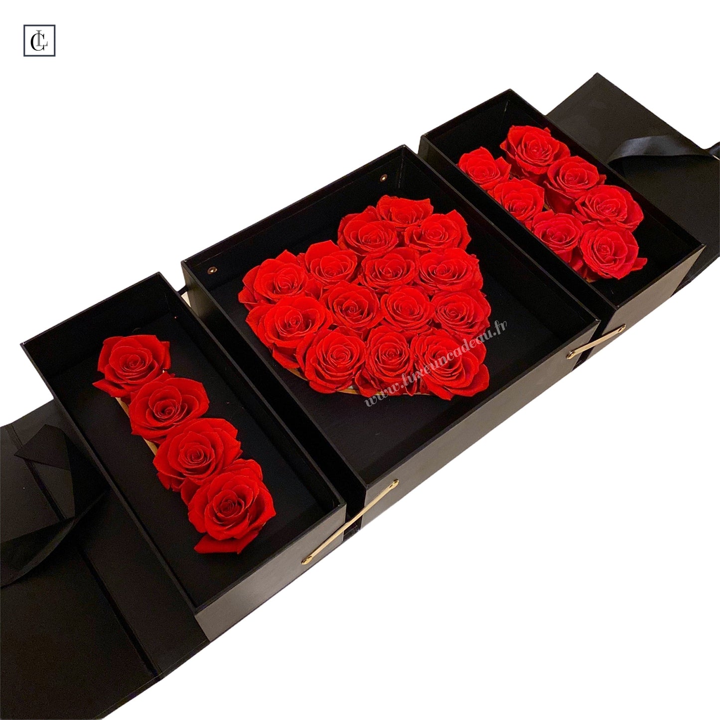Bouquet roses éternelles 100% naturelle I❤️U