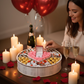 Coffret Cadeau Rond en Bois – Luxe & Gourmand, Fait Main