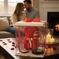 Box Cadeau Romantique – Ours en Roses & Rose Lumineuse