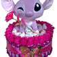 Coffret cadeau roses + chocolats + peluche Angel