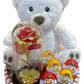 💝 Coffret Cadeau Romantique avec Ourson et Rose Éternelle