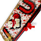 Coffret Cadeau en Bois « LOVE » – Fait Main – Ours en Peluche, Roses Éternelles, Chocolats Raffaello