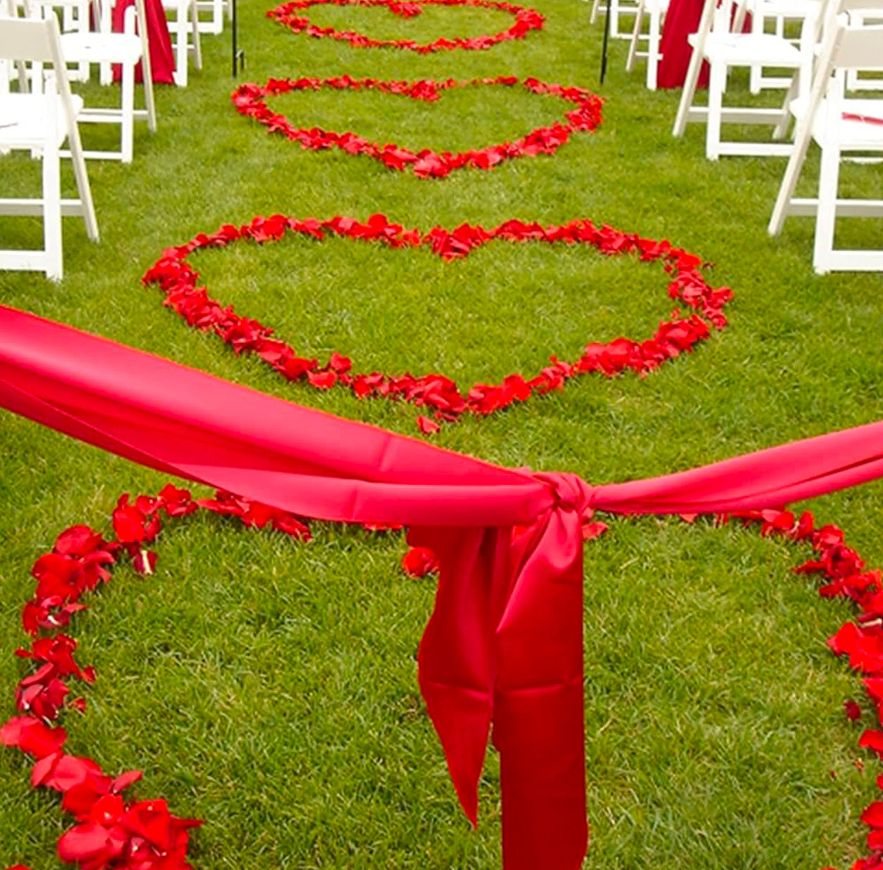 5000 Pièces Pétales de Rouges Artificiels, Petale de Rose - Mariage, Saint Valentin, Anniversaire, Ambiance Romantique