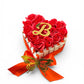 Kinder avec  Roses Coffret chocolat Kinder cadeau personnalisé rose Rouge