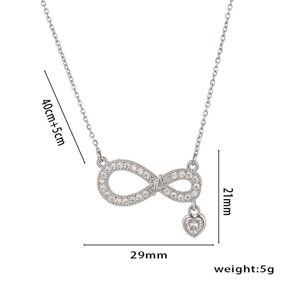 Collier Infini brillant – Coffret romantique prêt à offrir