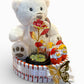 💝 Coffret Cadeau Romantique avec Ourson et Rose Éternelle
