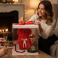 Box Cadeau Romantique – Ours en Roses & Rose Lumineuse