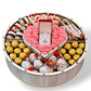 Coffret Cadeau Rond en Bois – Luxe & Gourmand, Fait Main