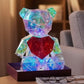 Ourson lumineux au cœur cristallin