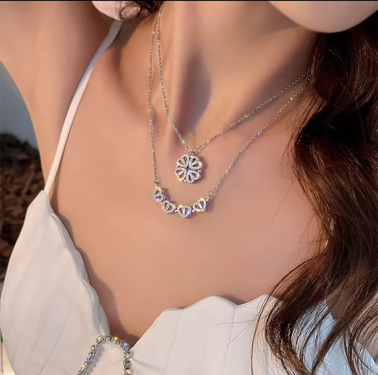 Ours Cadeau avec Bijoux & Rose Éternelle – Ensemble P5