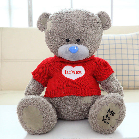 Ours en peluche avec pull « Loves »