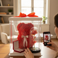 Box Cadeau Romantique – Ours en Roses & Rose Lumineuse