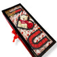Coffret Cadeau en Bois « LOVE » – Fait Main – Ours en Peluche, Roses Éternelles, Chocolats Raffaello