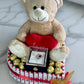 Cœur de chocolat avec nounours