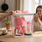 Box Cadeau Romantique – Ours en Roses & Rose Lumineuse