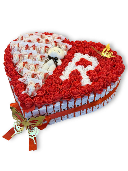 Coffret chocolat cadeau personalise avec nounours peluche
