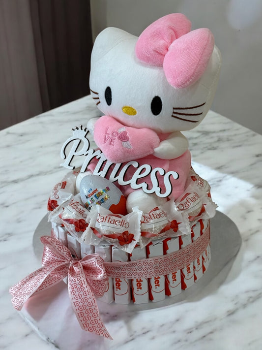 Bouquet de Bonbons “Hello Kitty Princesse” – Cadeau Doux et Élégant