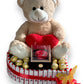 Cœur de chocolat avec nounours