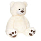Ours en peluche de couleur blanche, mesurant 100 cm