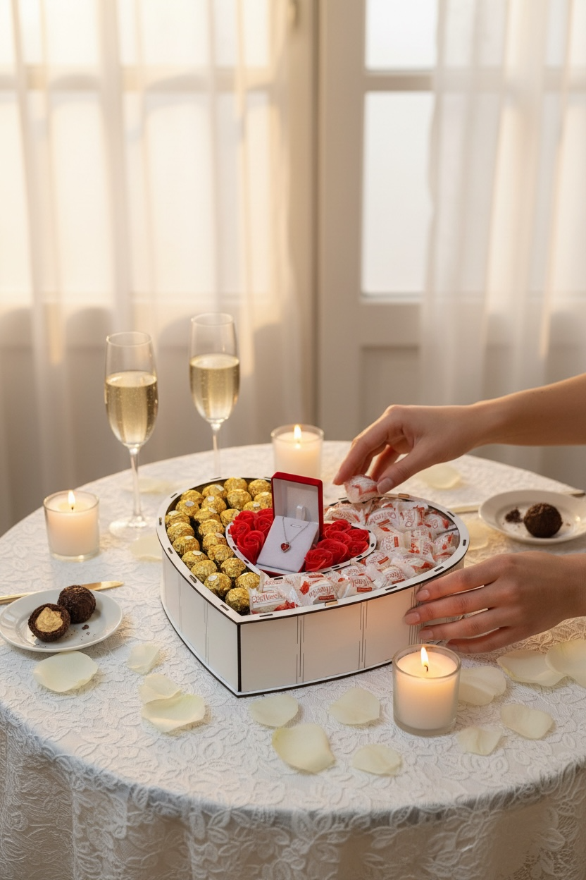 Coffret Cadeau en Bois – Édition Luxe, Fait Main