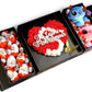 Coffret Cadeau Personnalisé avec Peluches, Chocolats & Roses | Cadeau Romantique Unique