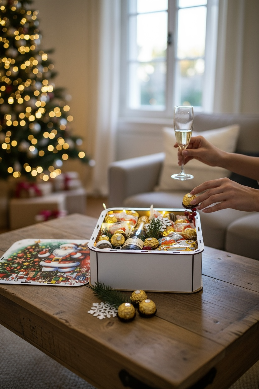 Coffret Cadeau de Noël Premium — Luxe & Gourmandises