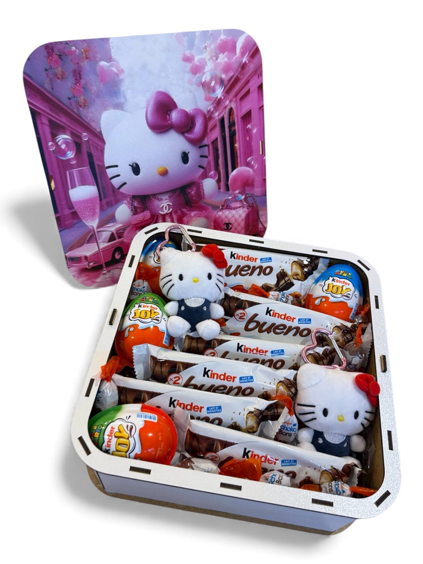 Hello kitty Box avec chocolat et peluche Coffret Cadeau Hello Kitty – Édition Gourmande & Élégante