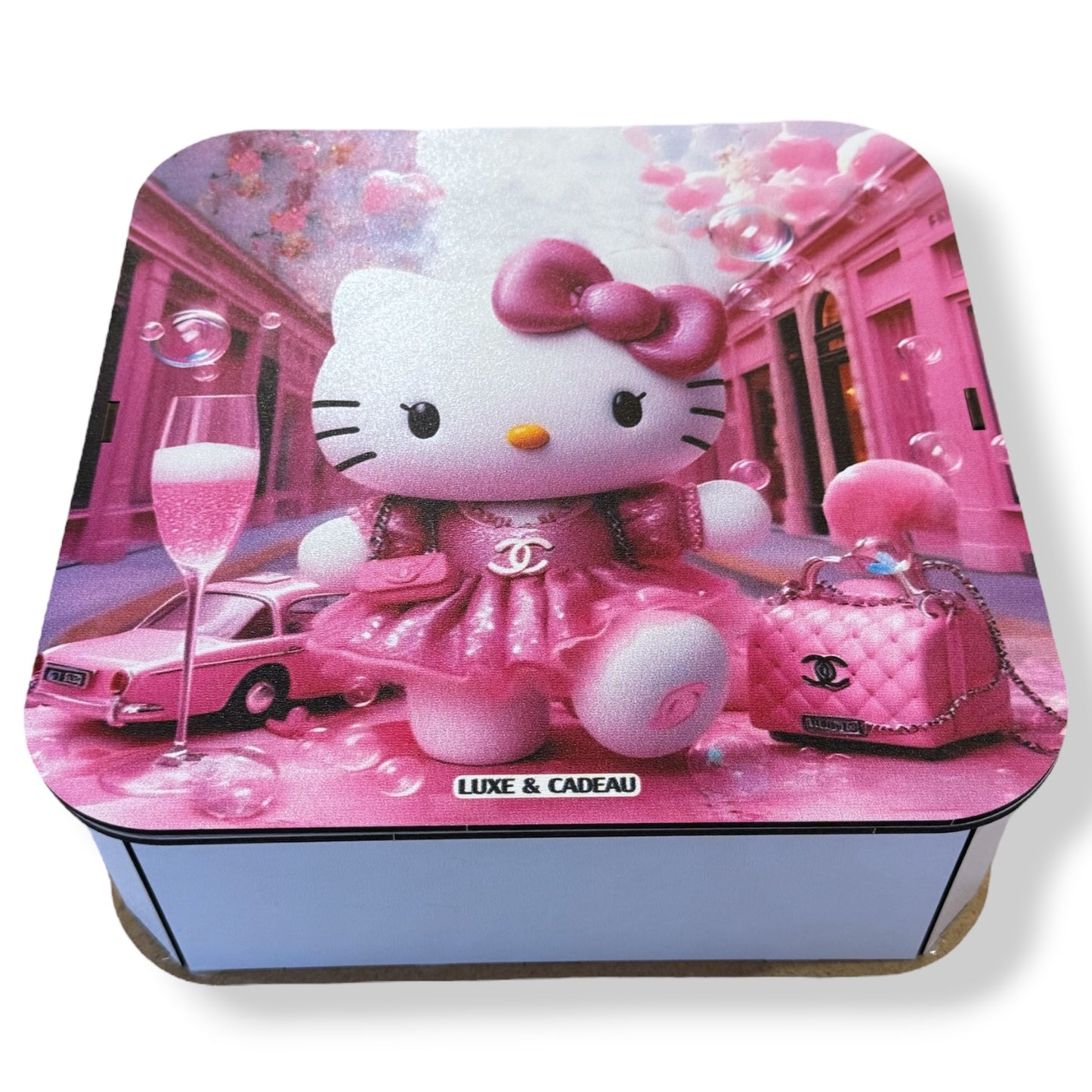 Hello kitty Box avec chocolat et peluche Coffret Cadeau Hello Kitty – Édition Gourmande & Élégante