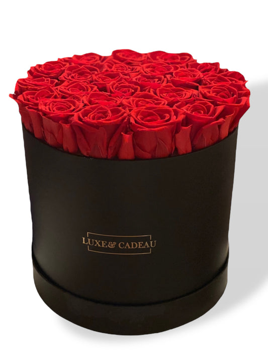 Rose éternelles boîte Ronde personnalisée