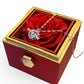 Le Pendentif Cœur Éternel + rose éternelle stabilisé