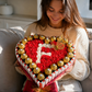Cœur de chocolat personnalisé Ferrero Rocher et roses, cadeau Saint-Valentin, anniversaire 