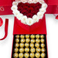 Roses éternelles personnalisée avec chocolat