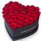 Cœur de roses éternelles stabilisé