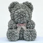 Ours en roses avec strass 40 cm