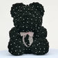 Ours en roses avec strass 40 cm