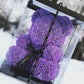 Ours en roses Violet 40 cm