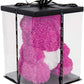 Ours en roses avec cœur 40 cm Fuchsia