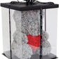 Ours en roses avec coeur 40 cm Gris