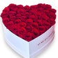 Cœur de roses éternelles stabilisé