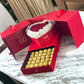 Roses éternelles personnalisée avec chocolat