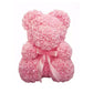 Ours en roses 40 cm Rose