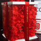 Ours en roses Rouge 40 cm